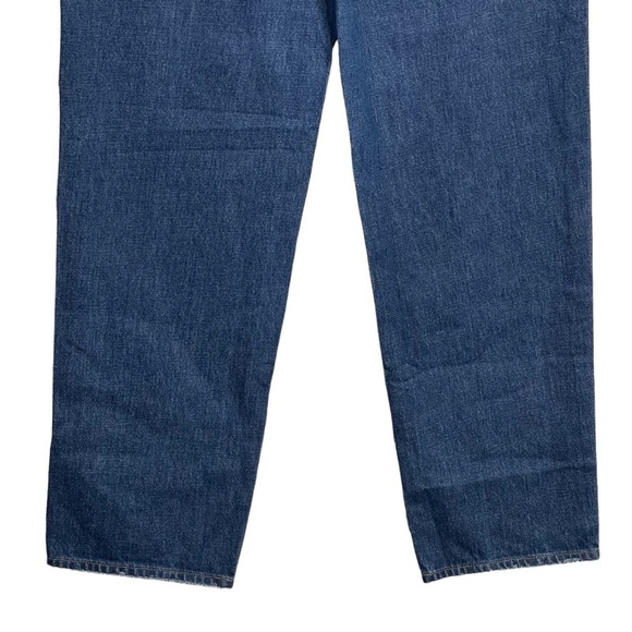 Madewell Baggy Straight Jeans 25 NWT Slouchy Straight Rigid Hemp Dark Indigo - Picture 6 of 8